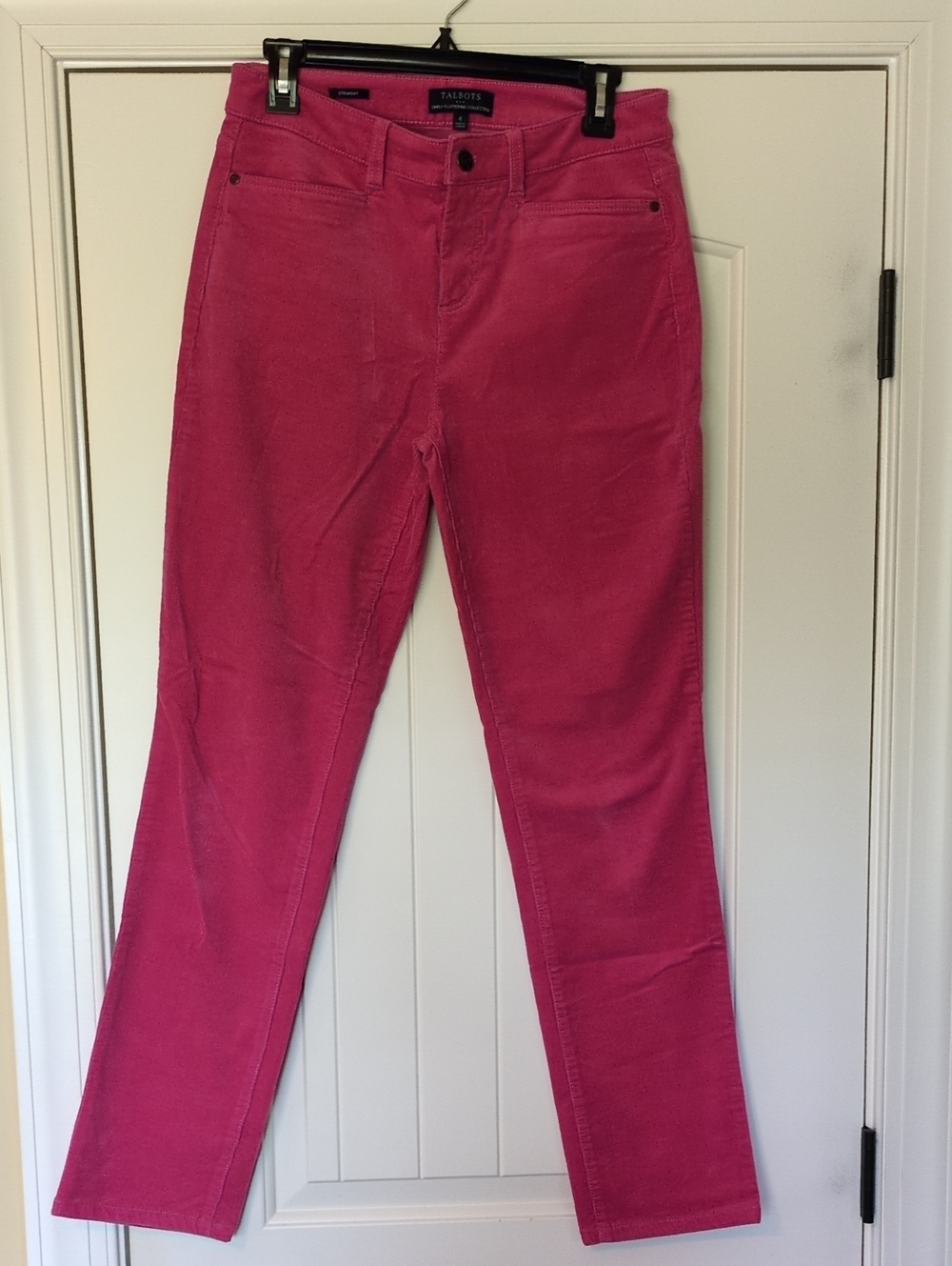 Talbots Women's Corduroy Fuchsia Straight Leg Jeans